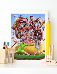 poster football coupe du monde joueurs 2