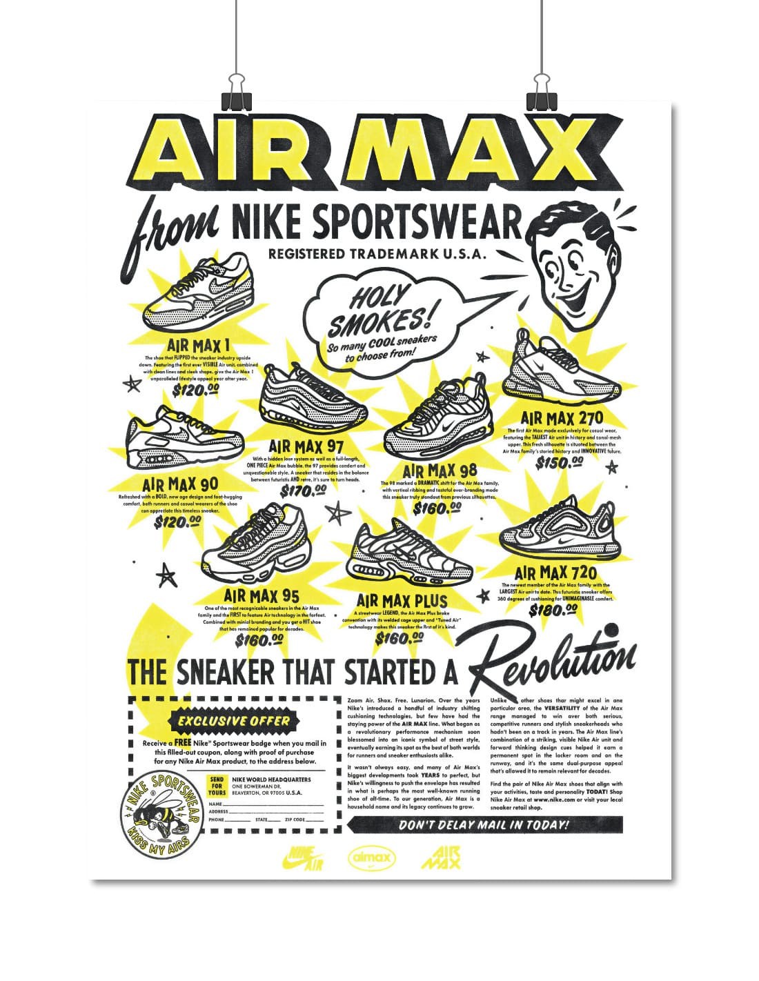 poster nike air max publicité vintage