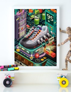 poster nike air max 95 greedy retro gaming 2