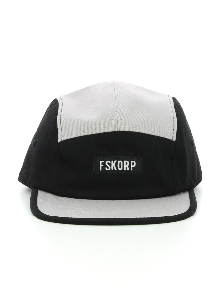 CASQUETTE 5 PANEL NOIR GRIS FSKORP
