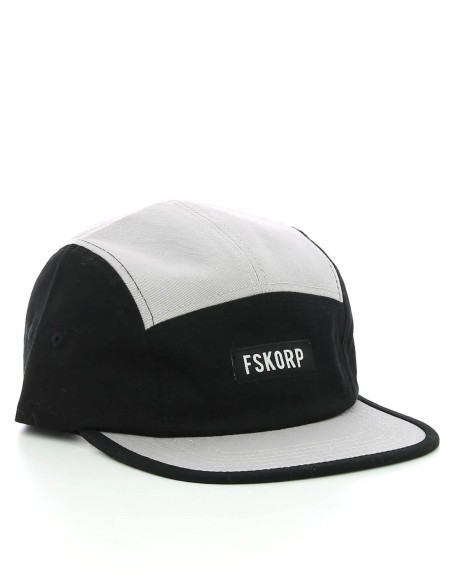 CASQUETTE FIVE PANEL NOIR GRIS FSKORP