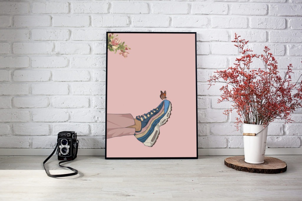 affiche sneakers saint valentin