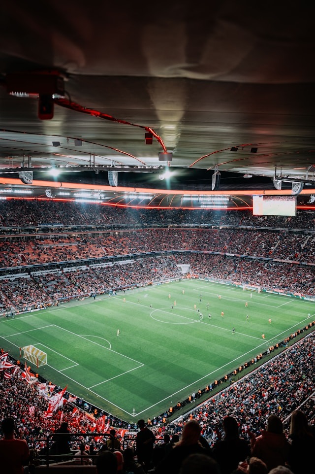 match de football au stade