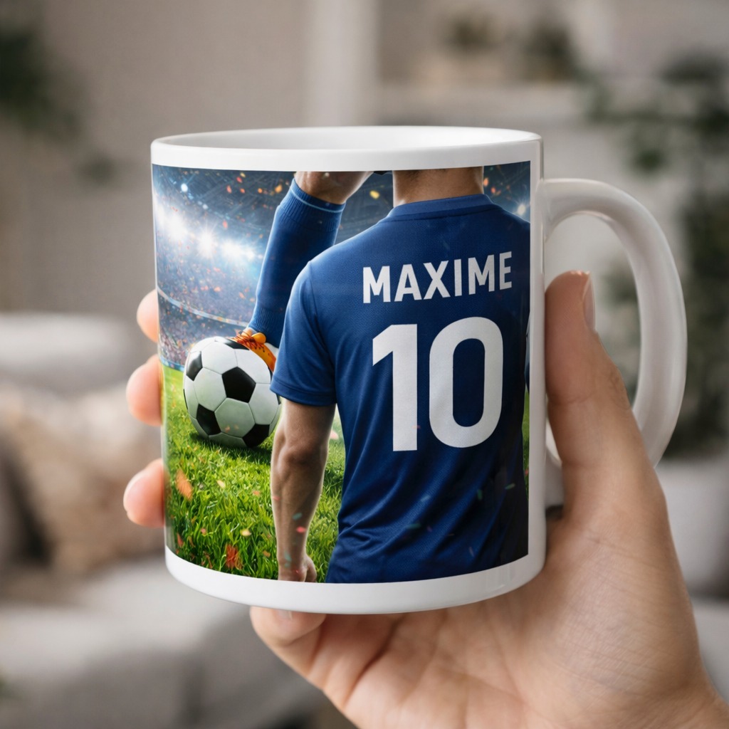 mug football personnalisé
